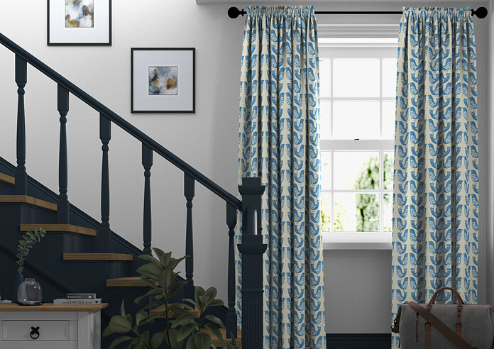 Scandi Birds, Capri - Made to Measure Curtains - Image 3